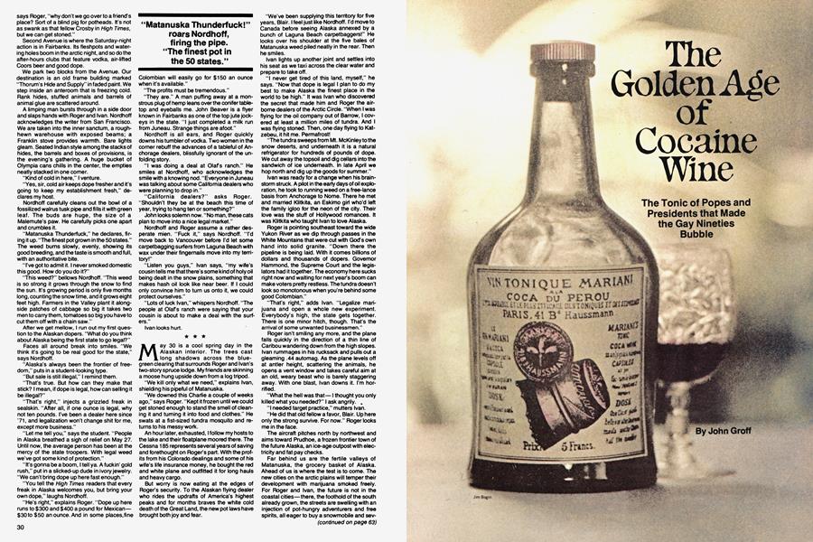 The Golden Age of Cocaine Wine