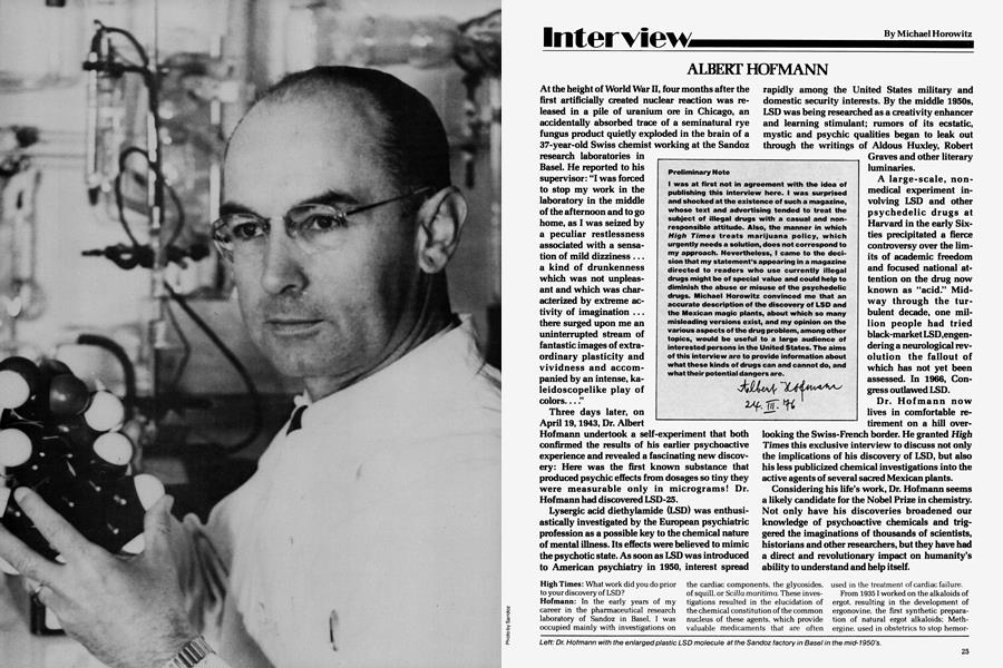 ALBERT HOFMANN
