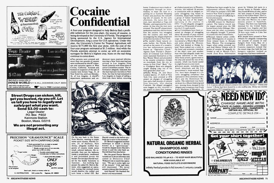 Cocaine Confidential