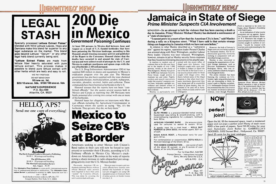 Jamaica in State of Siege