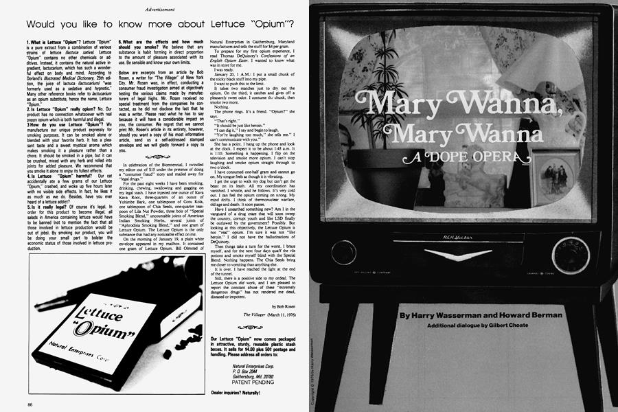 Mary Wanna, Mary Wanna