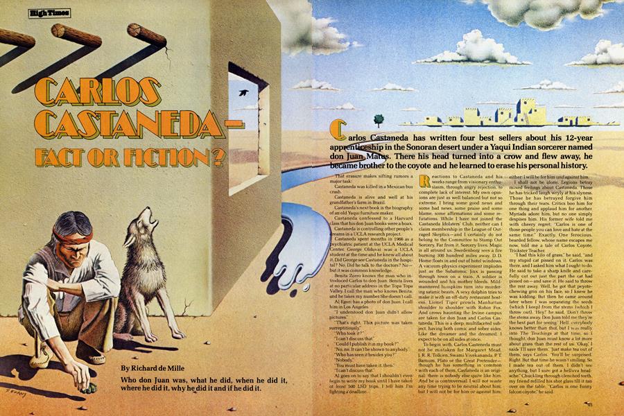 CARLOS CASTANEDA FACT OR FICTION High Times April 77