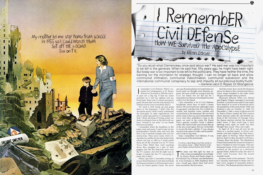 I REMEMBER CIVIL DEFENSE