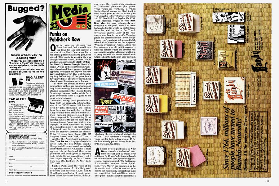 Punks on Publisher's Row