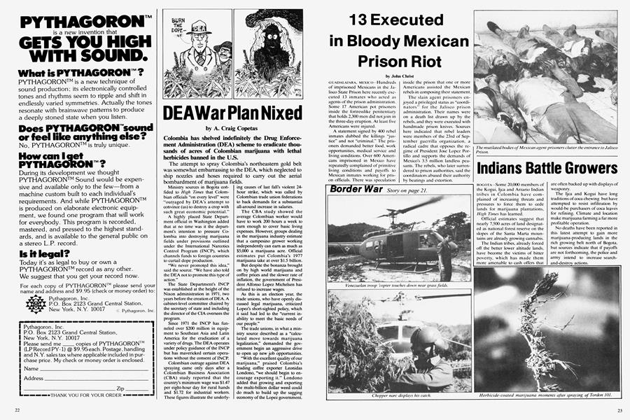 DEAWar Plan Nixed