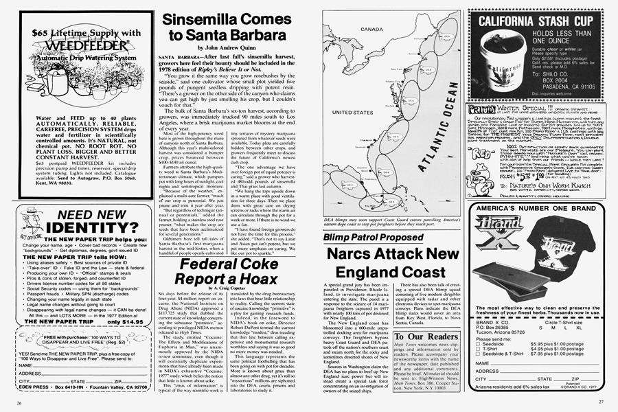 Federal Coke Report a Hoax
