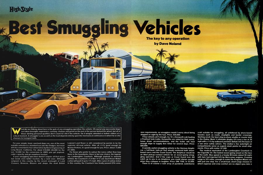 Best Smuggling Vehicles