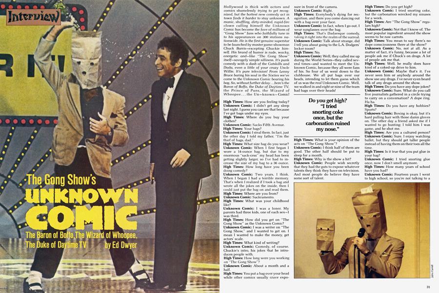 The Gong Show's UNKNOWN COMIC