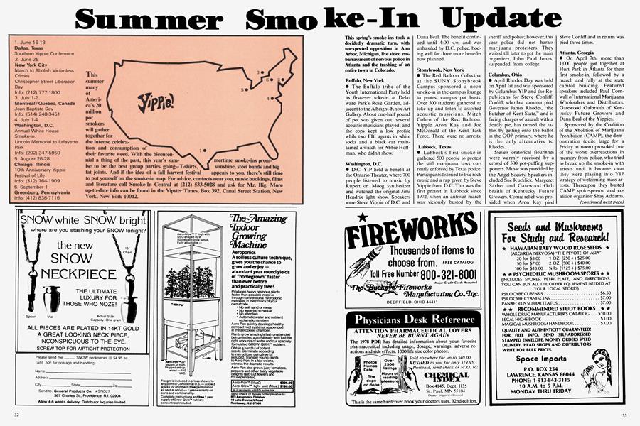 Summer Smoke-In Update