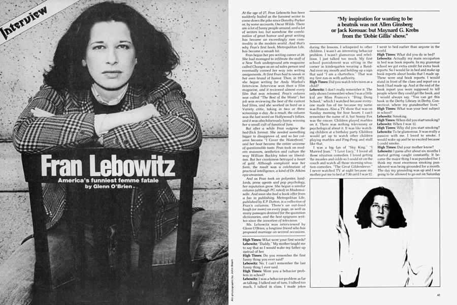 Fran Lebowitz