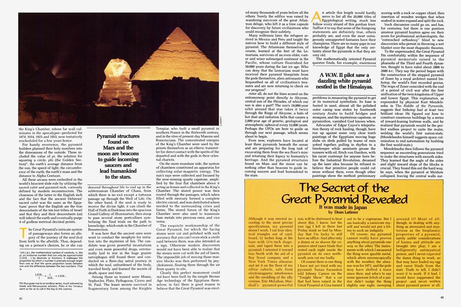 The Secret of the Great Pyramid Revealed