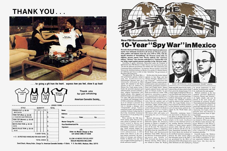 10-Year"Spy War"in Mexico