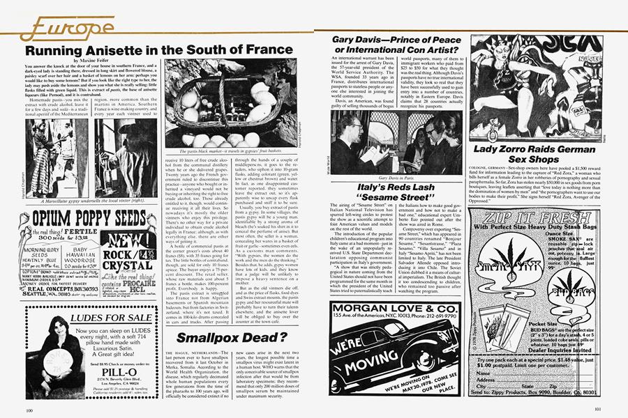 Running Anisette in the South of France