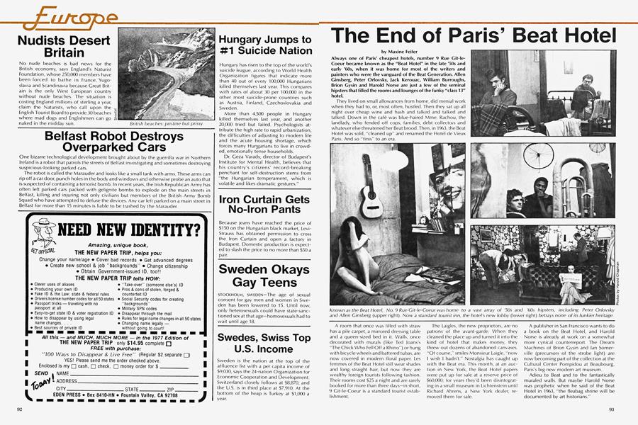 The End of Paris' Beat Hotel