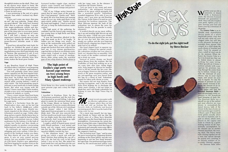 SEX TOYS High Times October 78