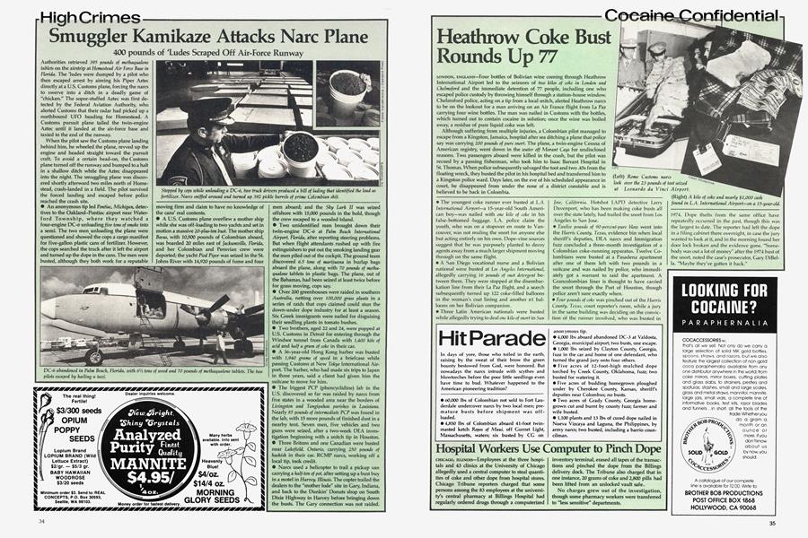Heathrow Coke Bust Rounds Up 77