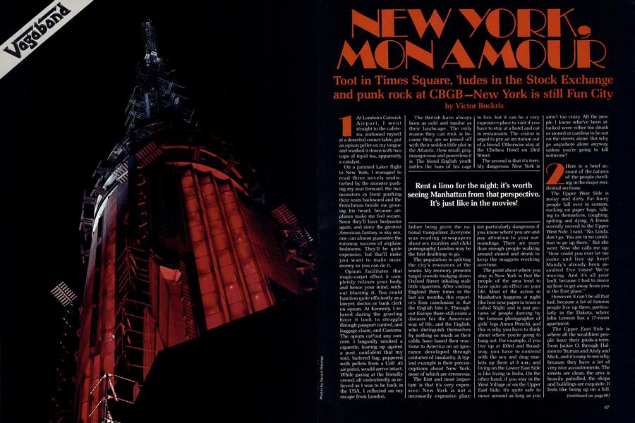 NEW YORK, MON AMOUR