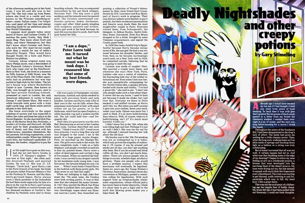 Deadly Nightshades and other creepy potions