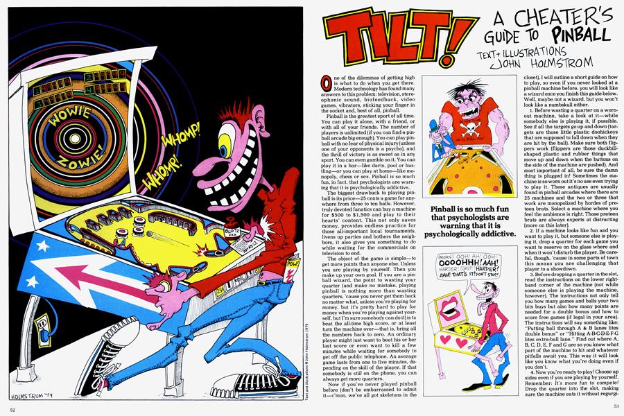 A CHEATER'S GUIDE TO PINBALL