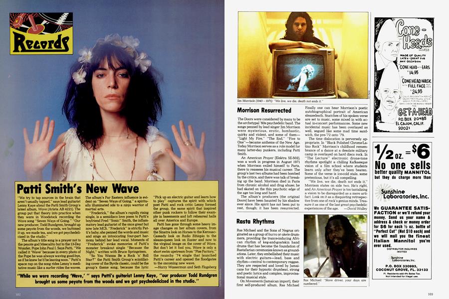 Patti Smith's New Wave