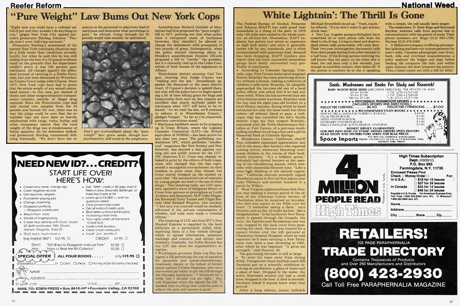White Lightnin': The Thrill Is Gone