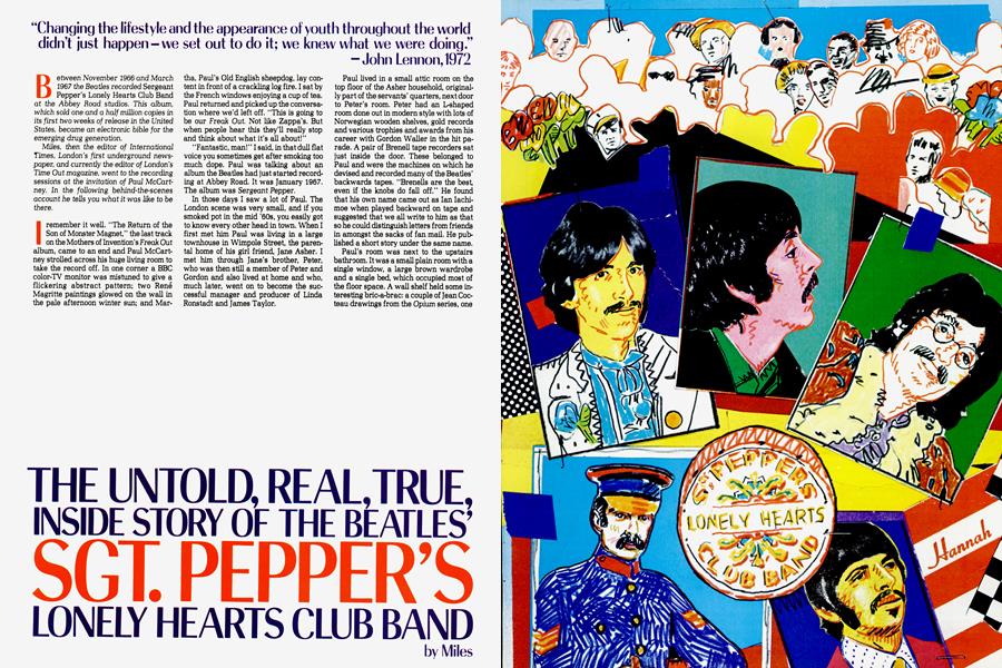 THE UNTOLD, REAL ,TRUE, INSIDE STORY OF THE BEATLES’ SGT. PEPPER’S LONELY HEARTS CLUB BAND