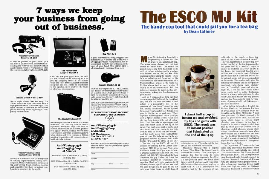 The ESCO MJ Kit