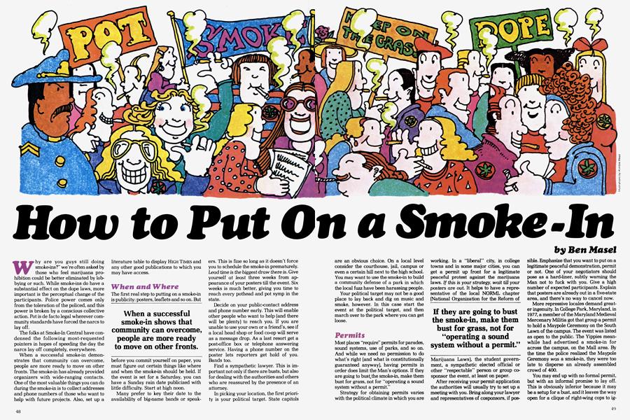 How to Put On a Smoke-In