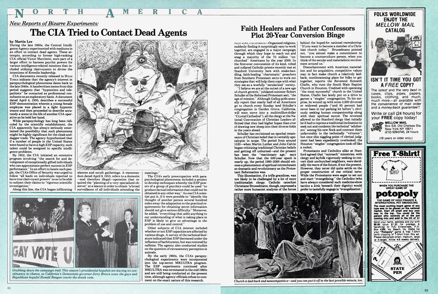 The CIA Tried to Contact Dead Agents