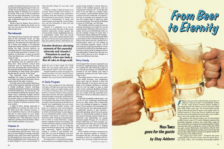 From Beer to Eternity