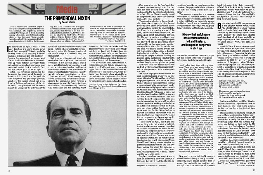 THE PRIMORDIAL NIXON