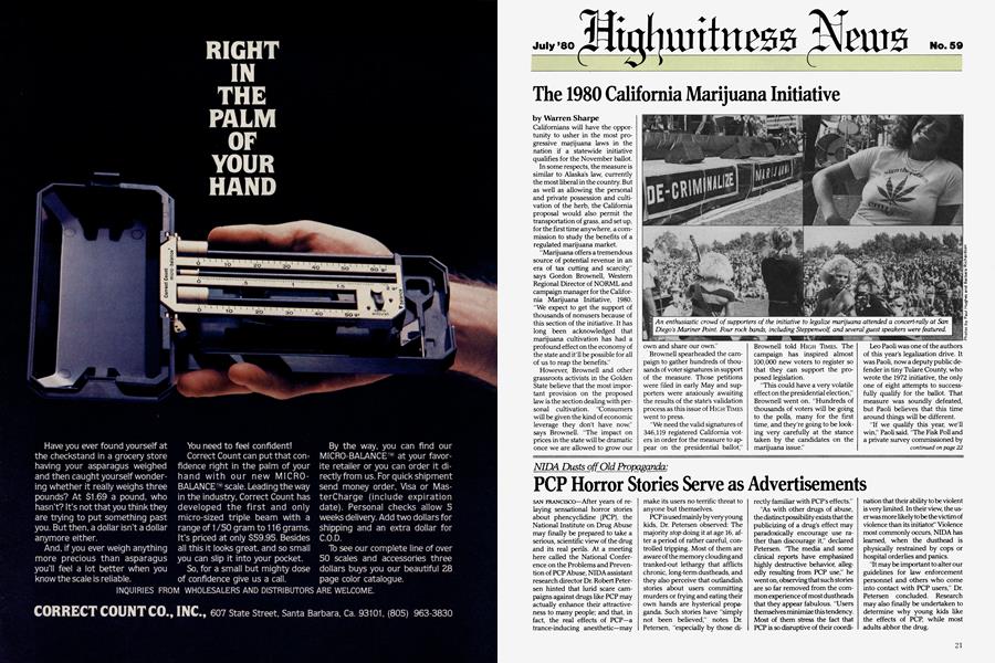 NIDA Dusts off Old Propaganda: PCP Horror Stories Serve as Advertisements