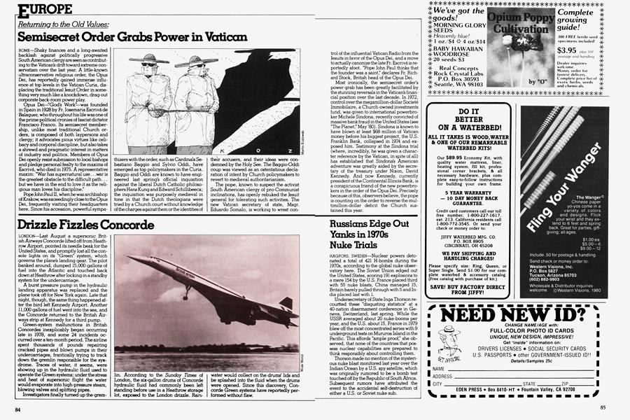 Drizzle Fizzles Concorde