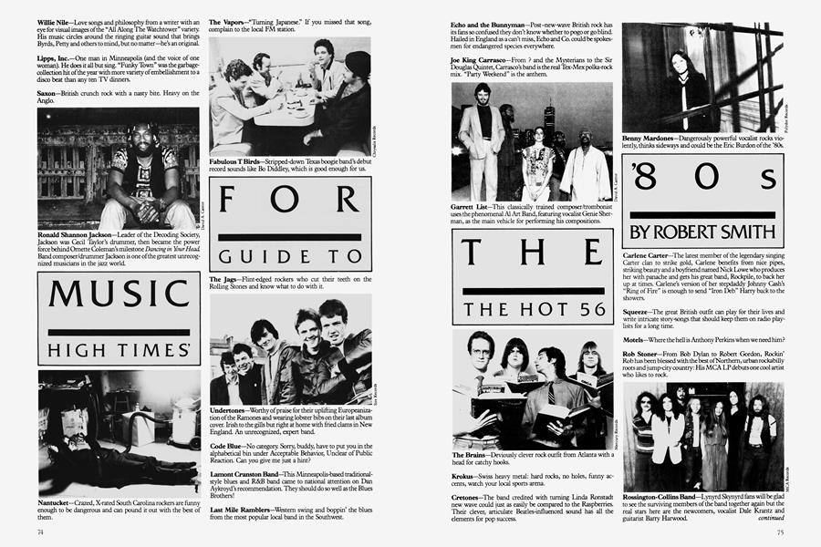 MUSIC FOR THE '80s