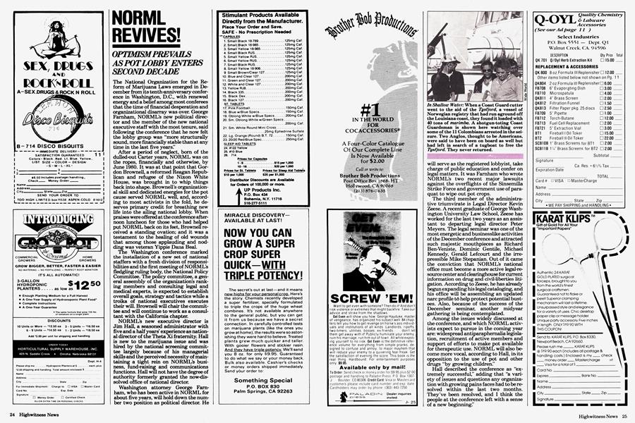 NORML REVIVES!