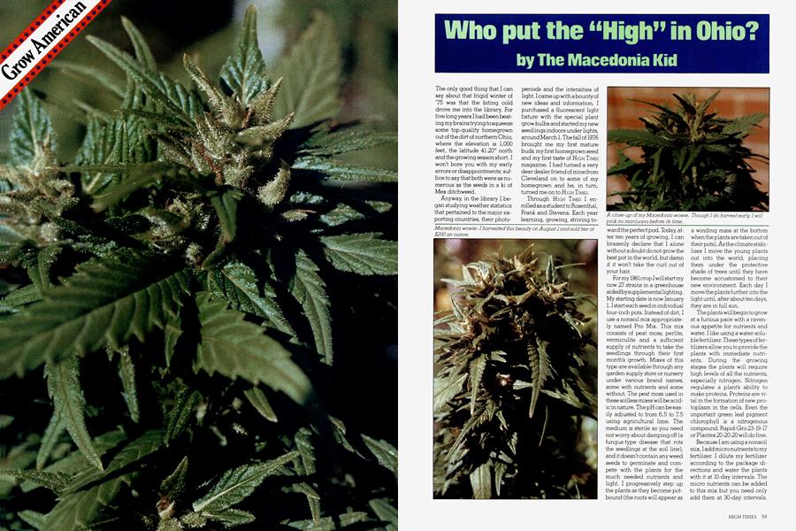 Who put the “High” in Ohio?