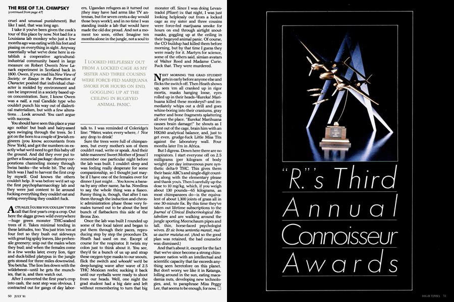 "R."'s Third Annual Connoisseur Awards