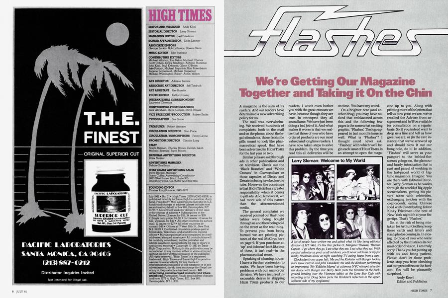 We're Getting Our Magazine Together and Taking it On the Chin
