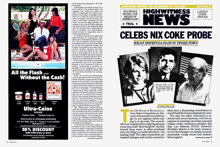 CELEBS NIX COKE PROBE