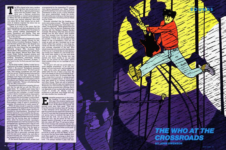 THE WHO AT THE CROSSROADS