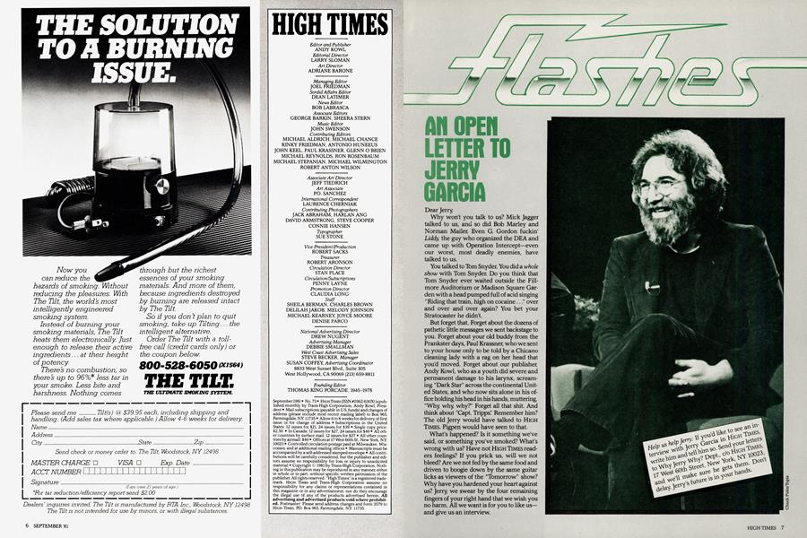 AN OPEN LETTER TO JERRY GARCIA