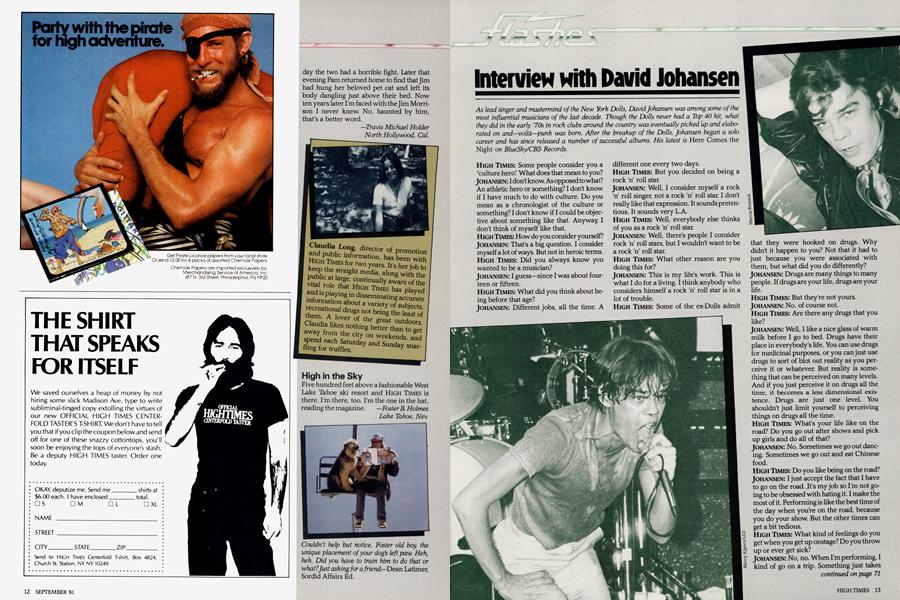 Interview with David Johansen