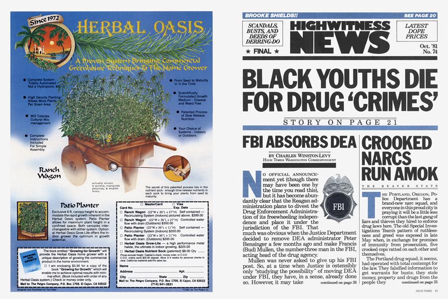 FBI ABSORBS DEA
