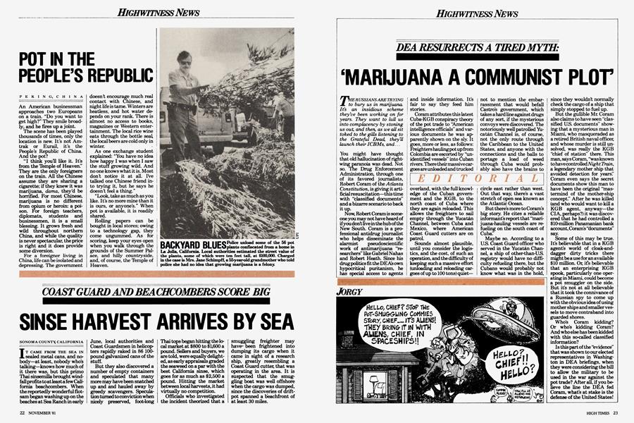 POT IN THE PEOPLE’S REPUBLIC