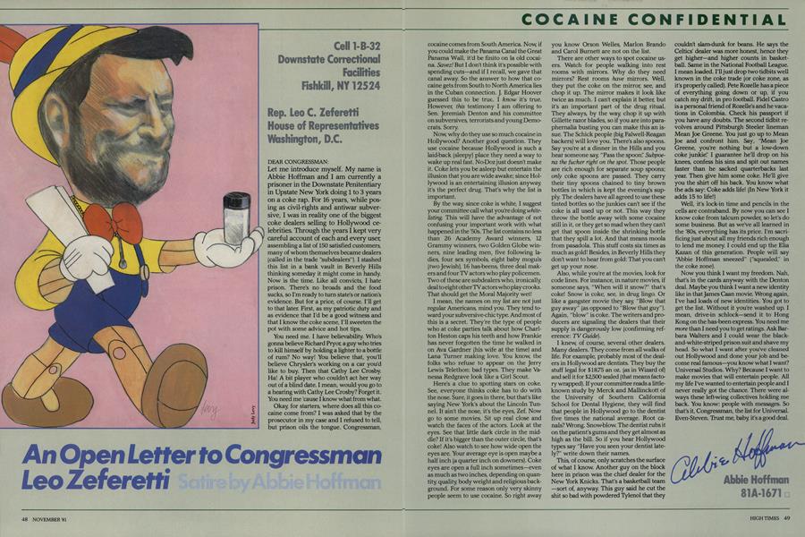 An Open Letter to Congressman Leo Zeferetti