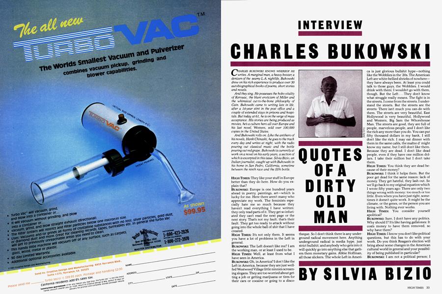 CHARLES BUKOWSKI