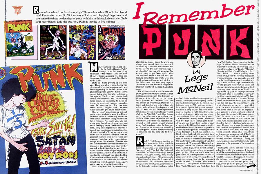 I Remember PUNK