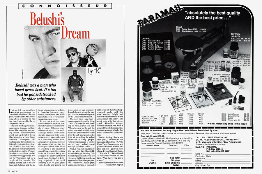 Belushi's Dream
