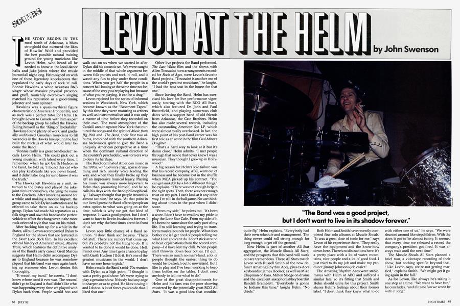 LEVON AT THE HELM