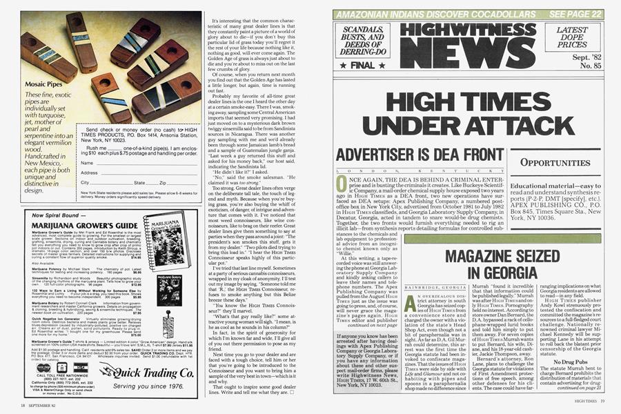 HIGH TIMES UNDER ATTACK